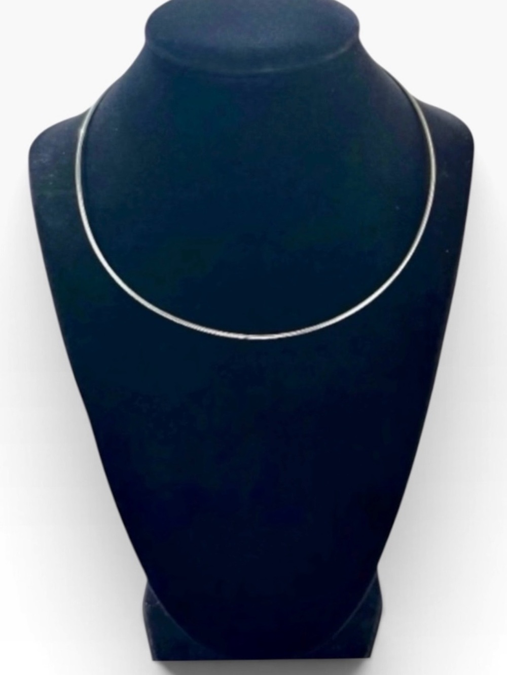 Italy Paolo Romeo Vintage .925 Sterling Silver Omega Snake Chain Necklace